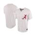 Men's Nike White/Crimson Alabama Crimson Tide Pinstripe Replica Full-Button Baseball Jersey