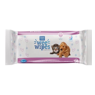 PetAg Fresh 'n Clean Baby Wipes for Puppies and Kittens, Count of 64, One Size Fits All