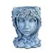 Moocorvic Head Planter Face Flower Pot Decorative Girl Statue Planter Pot Indoor Outdoor