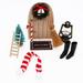 1 12 Doll House Lovely Ornamental Mini House Elf Door Christmas Decoration: Z3P2