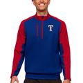 Men's Antigua Royal Texas Rangers Team Quarter-Zip Pullover Top