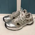 Adidas Shoes | Adidas Climacool Women's Size 8.5 Gray Silver Lace Up Spike Golf Shoes 737189 | Color: Gray/Silver | Size: 8.5