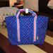 Lilly Pulitzer Bags | Lilly Pulitzer Mini Mercato Tote Borealis Blue Lilly Squared | Color: Blue/Red | Size: Os