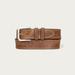 Lucky Brand Triple Needle Stitch Leather Belt - Men's Accessories Belts in Medium Brown, Size 34