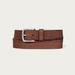 Lucky Brand Antiqued Leather Belt With Darker Stitching Detail - Men's Accessories Belts in Medium Brown, Size 38