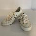 Converse Shoes | Converse Unisex Off-White Leather Sneakers Size 4.5 Men’s 6.5 Women’s | Color: Gold/White | Size: 6.5