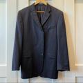 Burberry Suits & Blazers | Burberry Suit Jacket Sport Coat Blazer Navy Single Breasted Two Button 44r | Color: Blue | Size: 44r