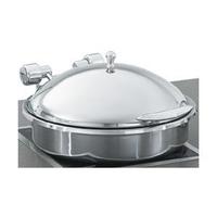Vollrath Induction Chafer, Large Round, 6qt. (5.8 L), Stainless Steel W/ Porcelain Food Pan