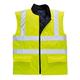 Portwest Hi-Vis Reversible Bodywarmer, Size: XS, Colour: Yellow, S469YERXS