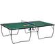 SPORTNOW 9FT Folding Table Tennis Table, Portable Full-Size Ping Pong Table w/ 8 Wheels, 2 Bats, 3 Balls, Quick Set-Up Indoor Game Table - Green