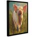 August Grove® Morning Pig by Cari J. Humphry Print on Canvas Metal in Pink | 36 H x 48 W x 2 D in | Wayfair E8A3F64C809742D38CE3614A36E0EF90