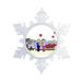 The Holiday Aisle® Personalized Friendly Folks Cartoon Snowflake Grandma & Grandpa | 5.5 H x 5.5 W x 0.25 D in | Wayfair