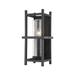 Troy Lighting Carlo 1 - Light Textured Flush Mount Glass/Metal in Black | 14.75 H x 6.75 W x 6.5 D in | Wayfair B7501-TBK