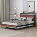 Latitude Run® Annachristina Queen Platform Bed Wood & Metal/Metal in Black | 39 H x 56 W x 75 D in | Wayfair 2AC001C3004D452F86F38662E33493A8