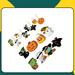 The Holiday Aisle® 24 Piece Halloween Holiday Shaped Ornament Set Wood in Black/Brown/Green | 3.15 H x 2.56 W x 0.2 D in | Wayfair