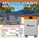 Tewaycell-Batterie pour système de stockage d'énergie solaire domestique Powerwall veFePO4 48V