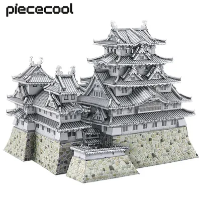 Pièces de puzzle 3D en métal château himeji-jo Kits d'assemblage de modèles jouets de bricolage