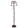 Meyda Lighting Stained Glass Pond Lily 58 Inch Floor Lamp - 255139