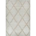 Tapis de salon motif losange crème 120x170