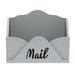 Decorative Envelope Shaped Desktop Letter Holder, Organizer