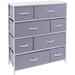 Dresser with 8 Drawers - Bedside Furniture & Night Stand End Table Dresser for Home, Bedroom Accessories