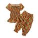 wofedyo Baby Girl Clothes 1-6Y Toddler Kids Baby Girls African Dashiki Tops Tee Bloomers Pants Bohemian Style Set Baby Clothes