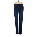 Joe's Jeans Jeans - Mid/Reg Rise Skinny Leg Denim: Blue Bottoms - Women's Size 26 - Dark Wash