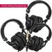 3x NEW TASCAM TH-02 Foldable Recording Mixing Home Studio Headphones - Black Bundle