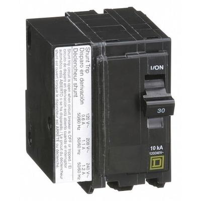 SQUARE D QO2301021 Miniature Circuit Breaker, QO Series, 30A, 2 Pole, 120/240V
