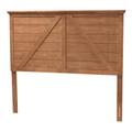 Yorick Classic And Traditional Ash Walnut Finished Wood Queen Size Headboard by Baxton Studio in Ash Walnut