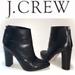 J. Crew Shoes | J.Crew Black Leather Heels Ankle Boots | Color: Black | Size: 10