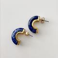 J. Crew Jewelry | Jcrew Earrings Semi Precious Stone | Color: Blue | Size: Os