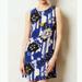 Anthropologie Dresses | Anthropologie Maeve Floral Canna Shift Silk Dress | Color: Black/Blue/Red/Tan/White | Size: 0