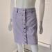 Kate Spade Skirts | Kate Spade Button-Down Denim Skirt In Lilac, Size 0. | Color: Purple/White | Size: 0
