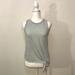 Anthropologie Tops | Anthropologie Maeve Pale Blue Distressed Sleeveless Tank Tie Waist Small | Color: Blue | Size: S