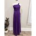 J. Crew Dresses | J. Crew One Shoulder Long Gown Plum Silk Dress | Color: Purple | Size: 00