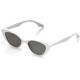 ISHEEP Retro Narrow Cat Eye Sunglasses for Women Mens Frames Fashion Vintage Classic Retro Sun Glasses Cool SIS-16-WH