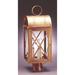 Northeast Lantern Adams 22 Inch Tall Outdoor Post Lamp - 6053-AB-CIM-CLR