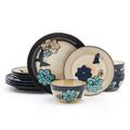 Pfaltzgraff Painted Butterfly Blue 12 Pc Dinnerware Set, Service For 4 Ceramic/Earthenware/Stoneware in Blue/Brown/White | Wayfair 5296888