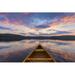 Millwood Pines Bow of a Cedar Canoe on a Lake at Sunset - Ontario, Canada by Brianlasenby - Wrapped Canvas Photograph | Wayfair