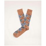 Brooks Brothers Men's Argyle Crew Socks | Brown