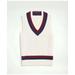 Brooks Brothers Men's Vintage-Inspired Tennis V-Neck Vest in Supima Cotton | Ivory | Size XL