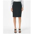 Brooks Brothers Women's The Essential Stretch Wool Pencil Skirt | Navy | Size 14