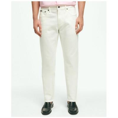 Brooks Brothers Men's Slim Fit Denim Jeans | White | Size 30 32