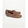 Brooks Brothers Men's Sconset Camp Moc in Leather Shoes | Dark Brown | Size 9½ D