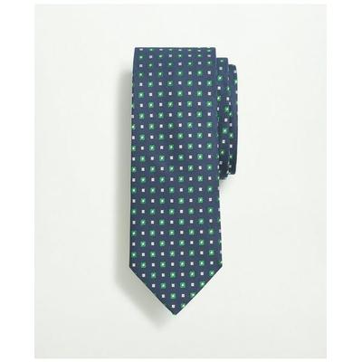 Brooks Brothers Men's Silk Geo Pattern Tie | Green | Size Regular