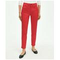 Brooks Brothers Women's Stretch Cotton Five-Pocket Pants | Red | Size 2