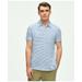 Brooks Brothers Men's Vintage Washed Cotton Feeder Stripe Polo Shirt | Blue/White | Size XS