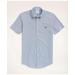 Brooks Brothers Men's Stretch Non-Iron Oxford Button-Down Collar Short-Sleeve Sport Shirt | Sodalite | Size Medium