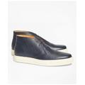 Brooks Brothers Men's 1818 Footwear Textured Leather Chukka Sneakers | Navy | Size 7 D